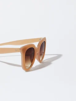 PARFOIS Kunststoff Sonnenbrille|Quadratische Sonnenbrille>Kunststoffsonnenbrille Braun