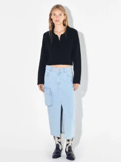 PARFOIS Strick|Pullover Und Jacke>Kurz Strickpullover Schwarz
