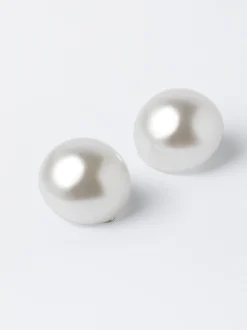 PARFOIS Armbänder>Kurze Clip-Ohrringe Mit Kunstperle Beige
