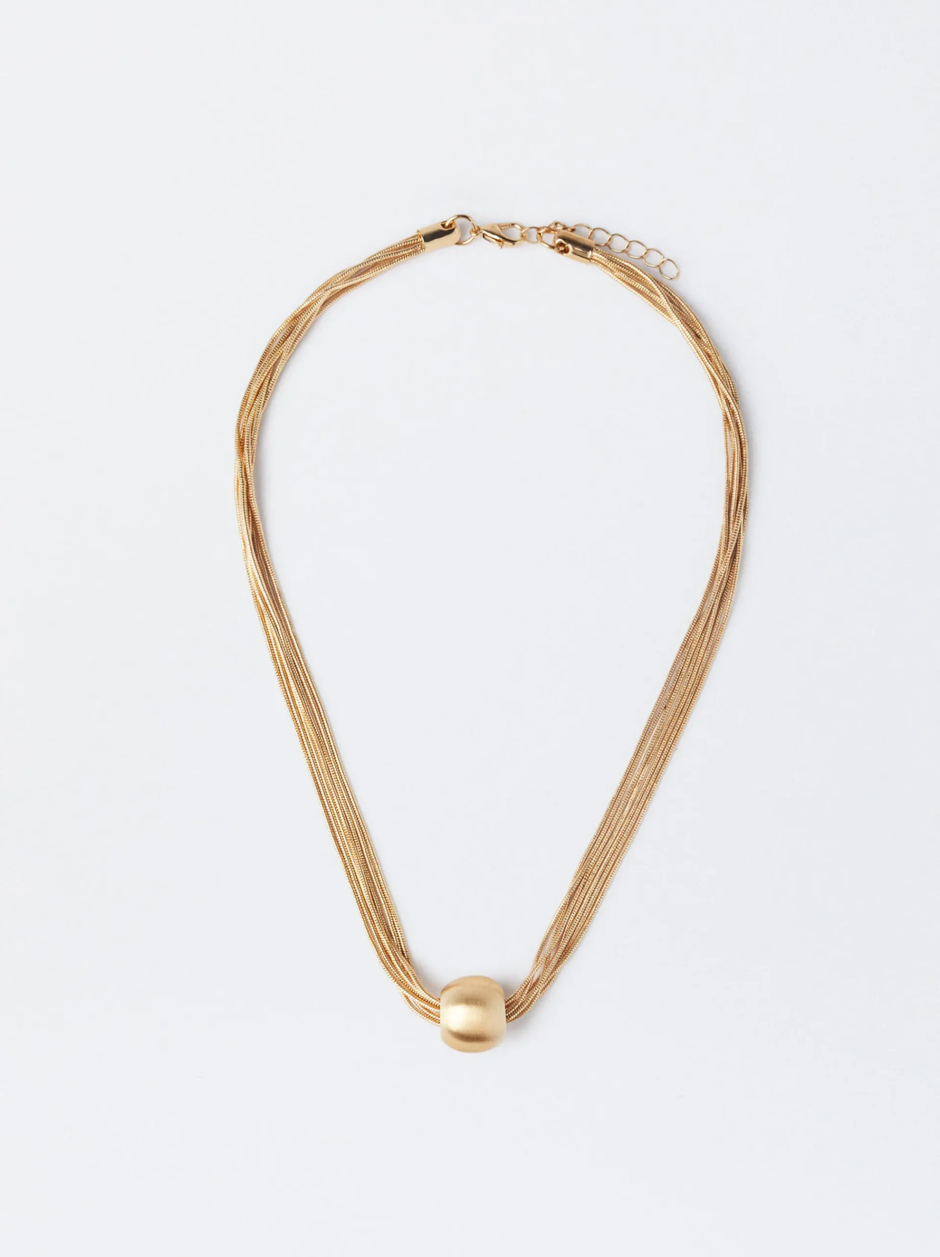 PARFOIS Set Ohrringen|Hoop-Ohrringe>Kurze Halskette Mit Strass Golden