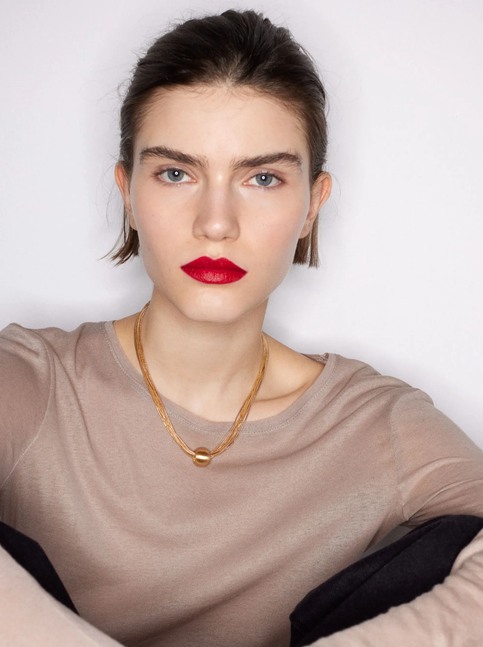 PARFOIS Set Ohrringen|Hoop-Ohrringe>Kurze Halskette Mit Strass Golden