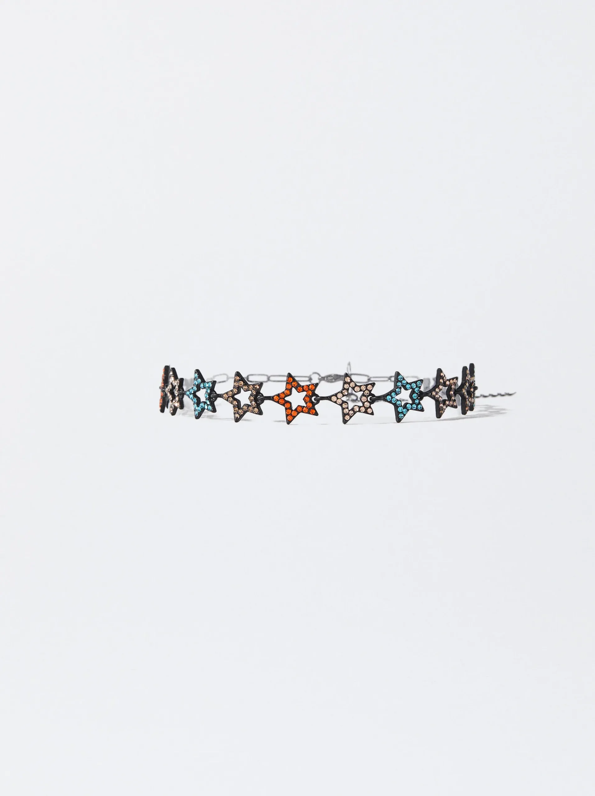 PARFOIS Set Halsketten|Sets>Kurze Silberfarbener Kette Mit Strass Mehrfarbig