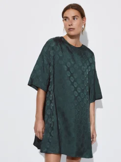 PARFOIS Blazer und Mäntel>Kurzes Jacquardkleid Mit Schleifen Gr&uuml;n