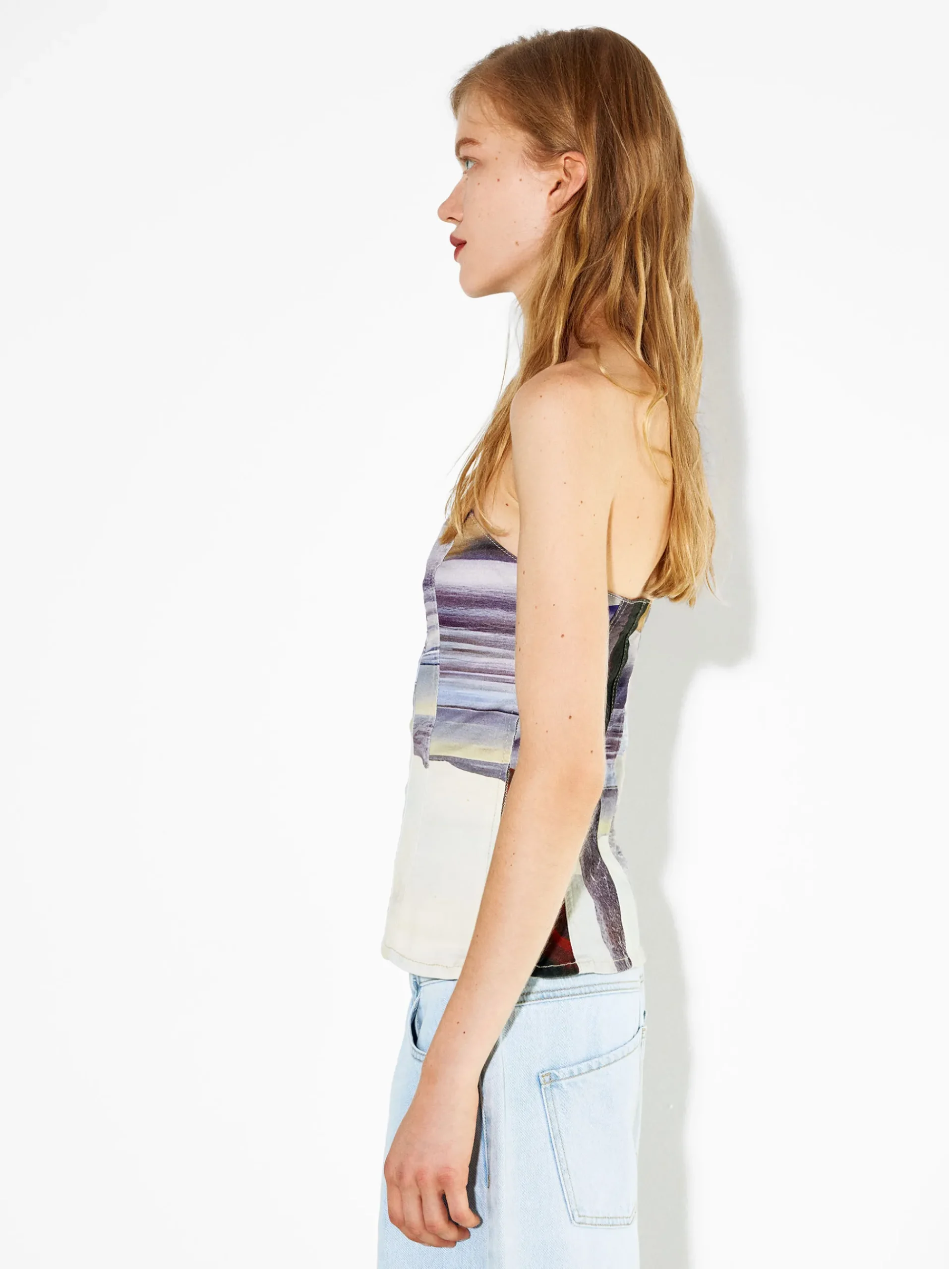 PARFOIS Schultertaschen|Taschen aus Leder NEW>Kurzes Top Mit Print Mehrfarbig