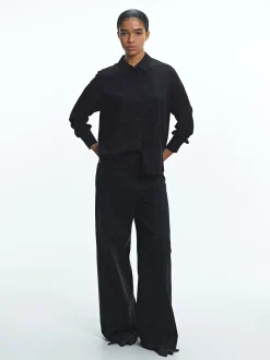 PARFOIS Chokers>Langarmshirt Mit Strasssteinen Schwarz