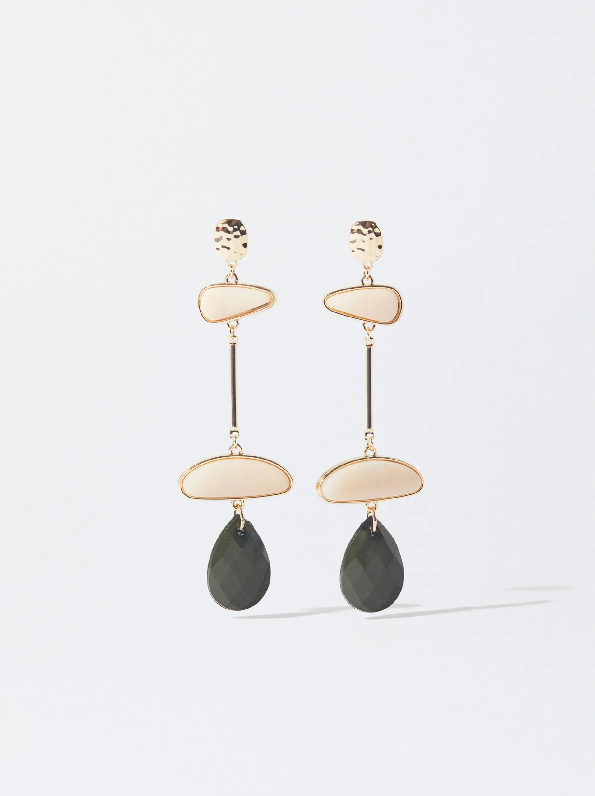 PARFOIS Lange Ohrringe|Trend Collection>Lange Goldene Ohrringe Mit Kristallen