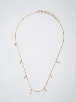 PARFOIS Raffinierter Modeschmuck|Kurze Ohrringe>Lange Halskette Mit Perle Golden