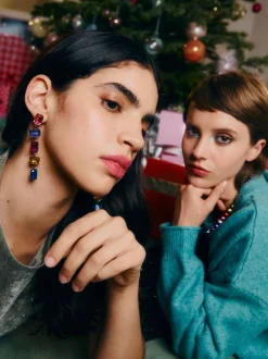 PARFOIS Armbänder>Lange Multicolor Ohrringe Mehrfarbig