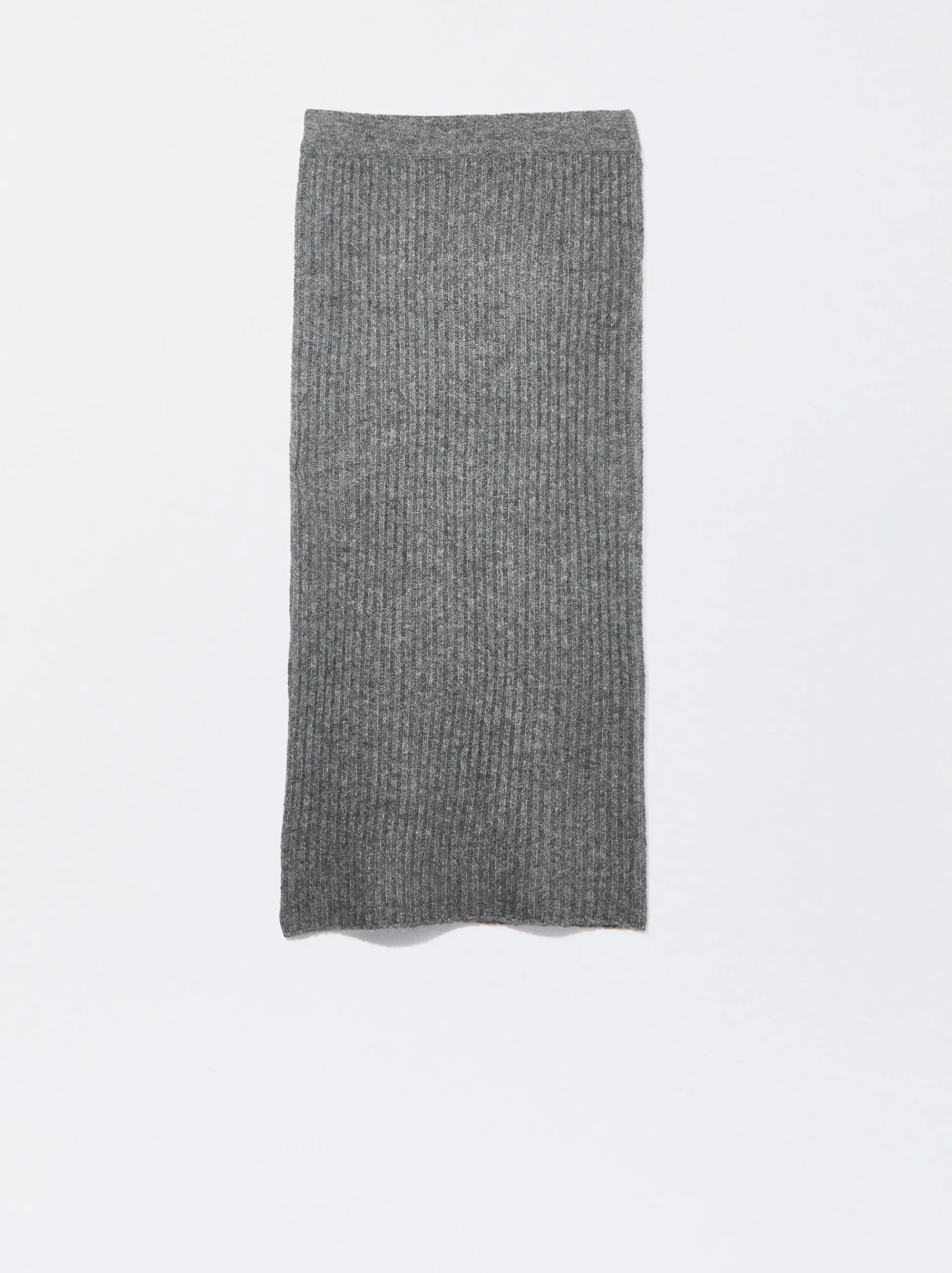 PARFOIS Hemden>Langer Gestrickter Rock Grau