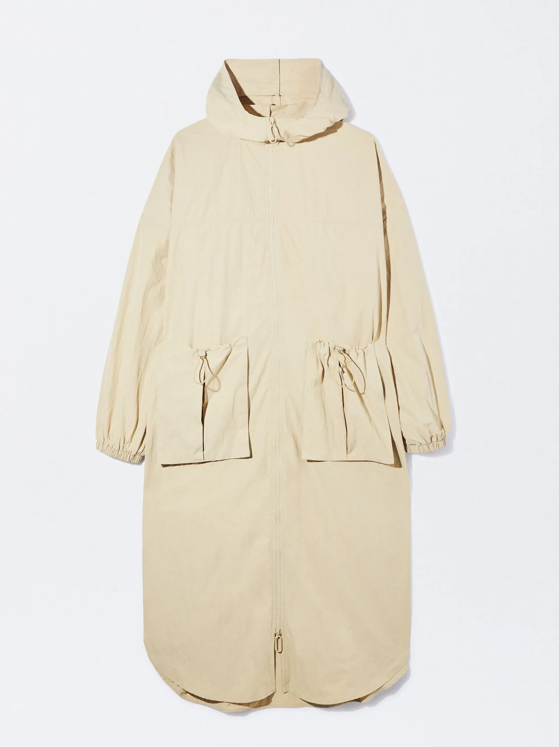 PARFOIS Umhängetaschen>Langer Parka Mit Taschen Beige