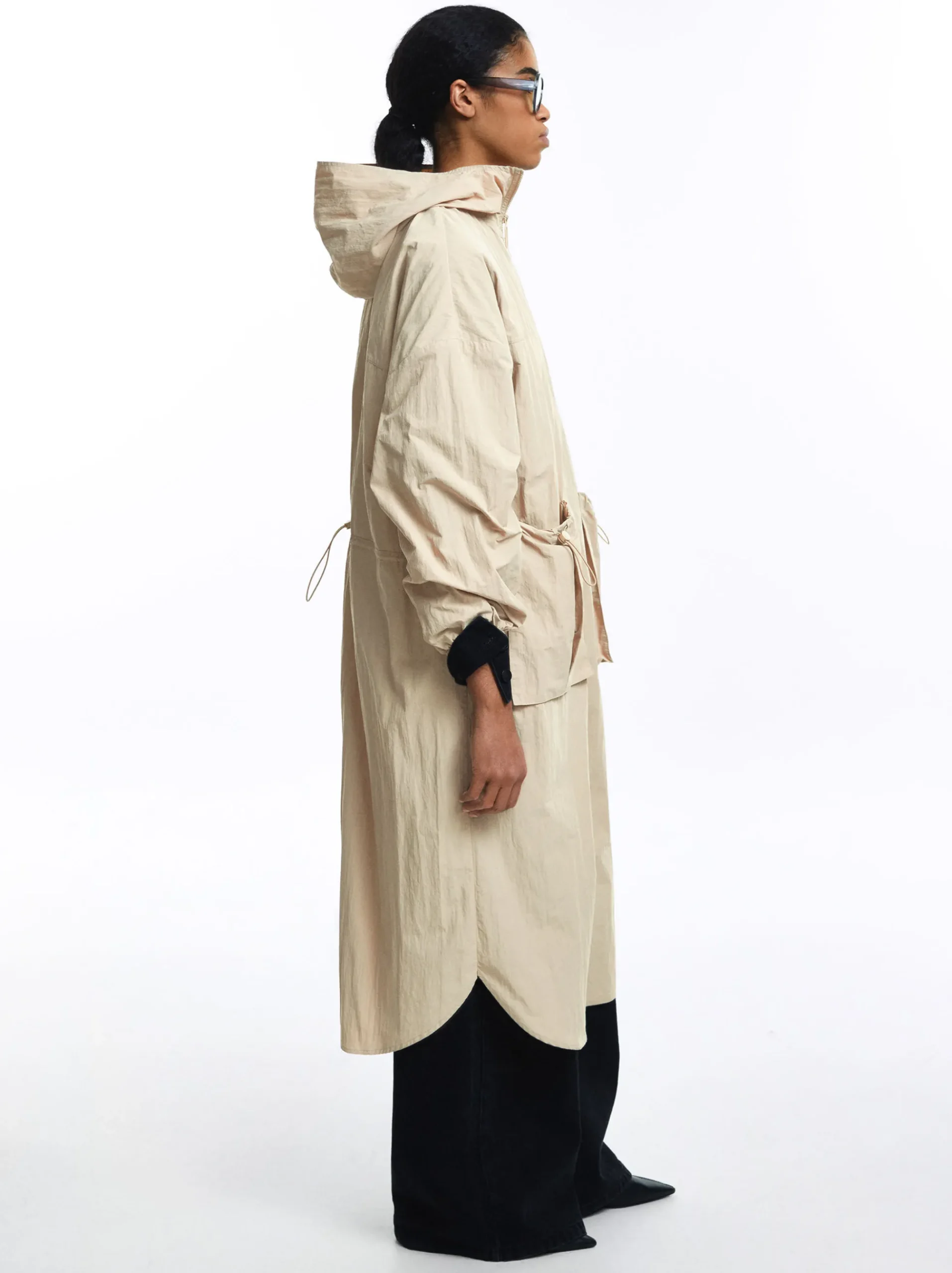 PARFOIS Umhängetaschen>Langer Parka Mit Taschen Beige