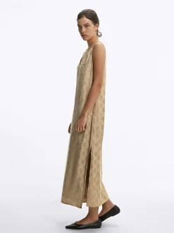 PARFOIS Schultertaschen>Langes Kleid Aus Jacquard Beige