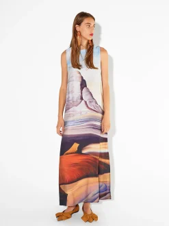 PARFOIS Schultertaschen|Grosse Taschen>Langes Kleid Mit Print Mehrfarbig