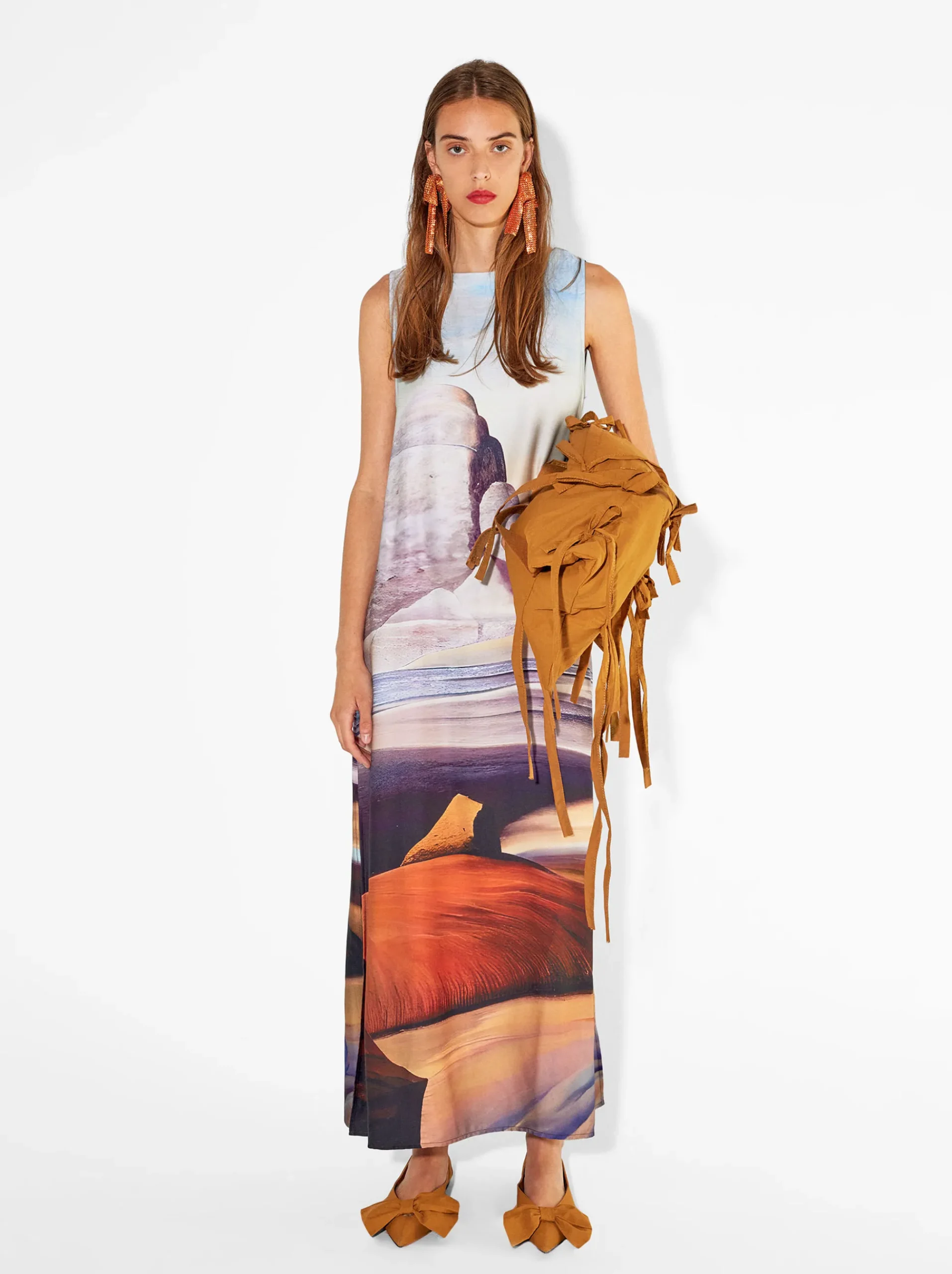 PARFOIS Schultertaschen|Grosse Taschen>Langes Kleid Mit Print Mehrfarbig