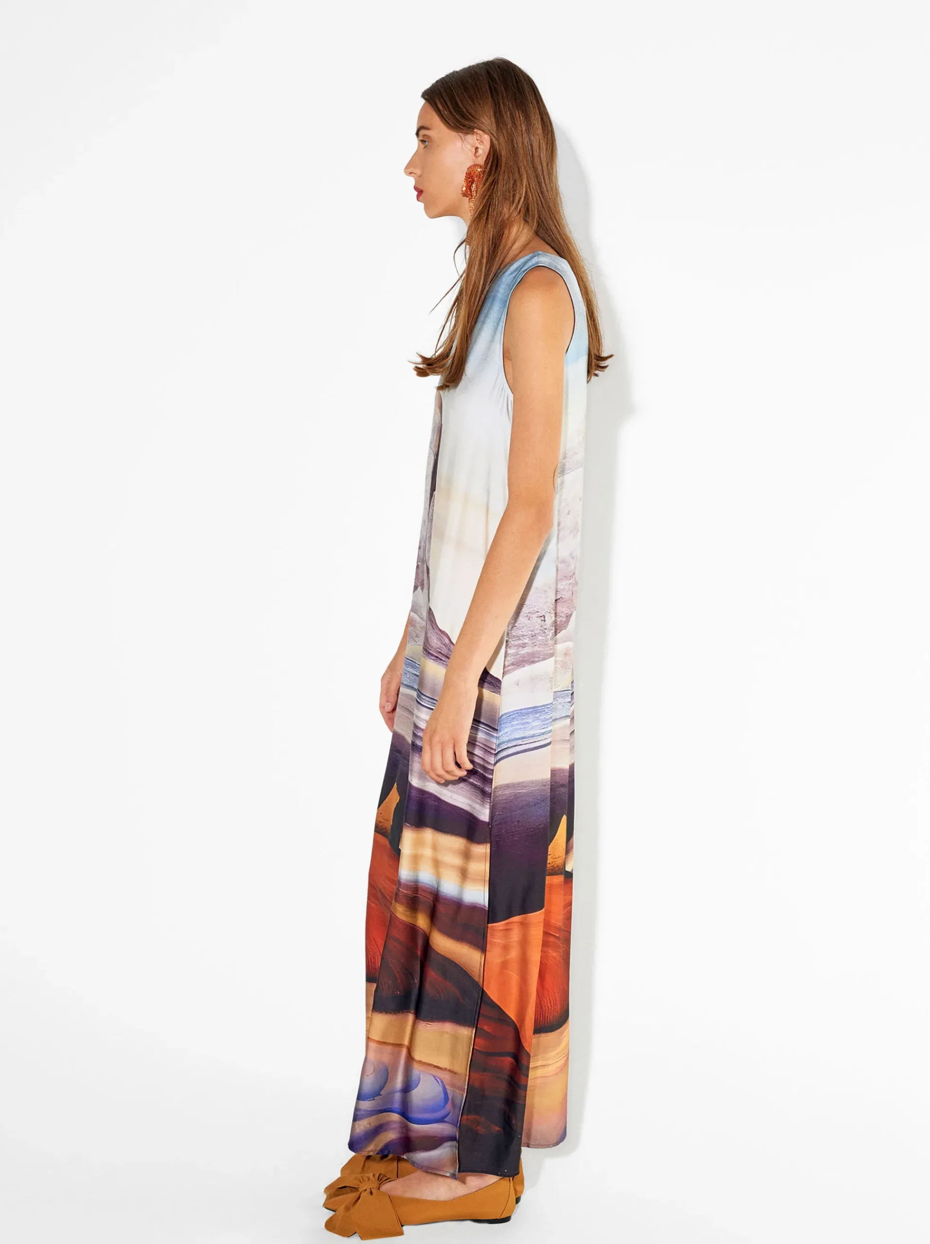 PARFOIS Schultertaschen|Grosse Taschen>Langes Kleid Mit Print Mehrfarbig