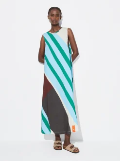 PARFOIS Schultertaschen>Langes Kleid Mit Print Mehrfarbig