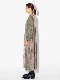 PARFOIS Schultertaschen>Langes Kleid Mit Print Mehrfarbig