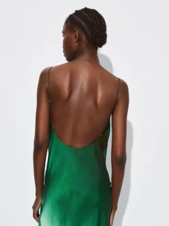 PARFOIS Blazer und Mäntel>Langes Satiniertes Kleid Mehrfarbig