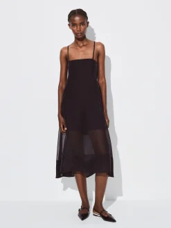 PARFOIS Blazer und Mäntel>Leichtes Trägerkleid Schwarz