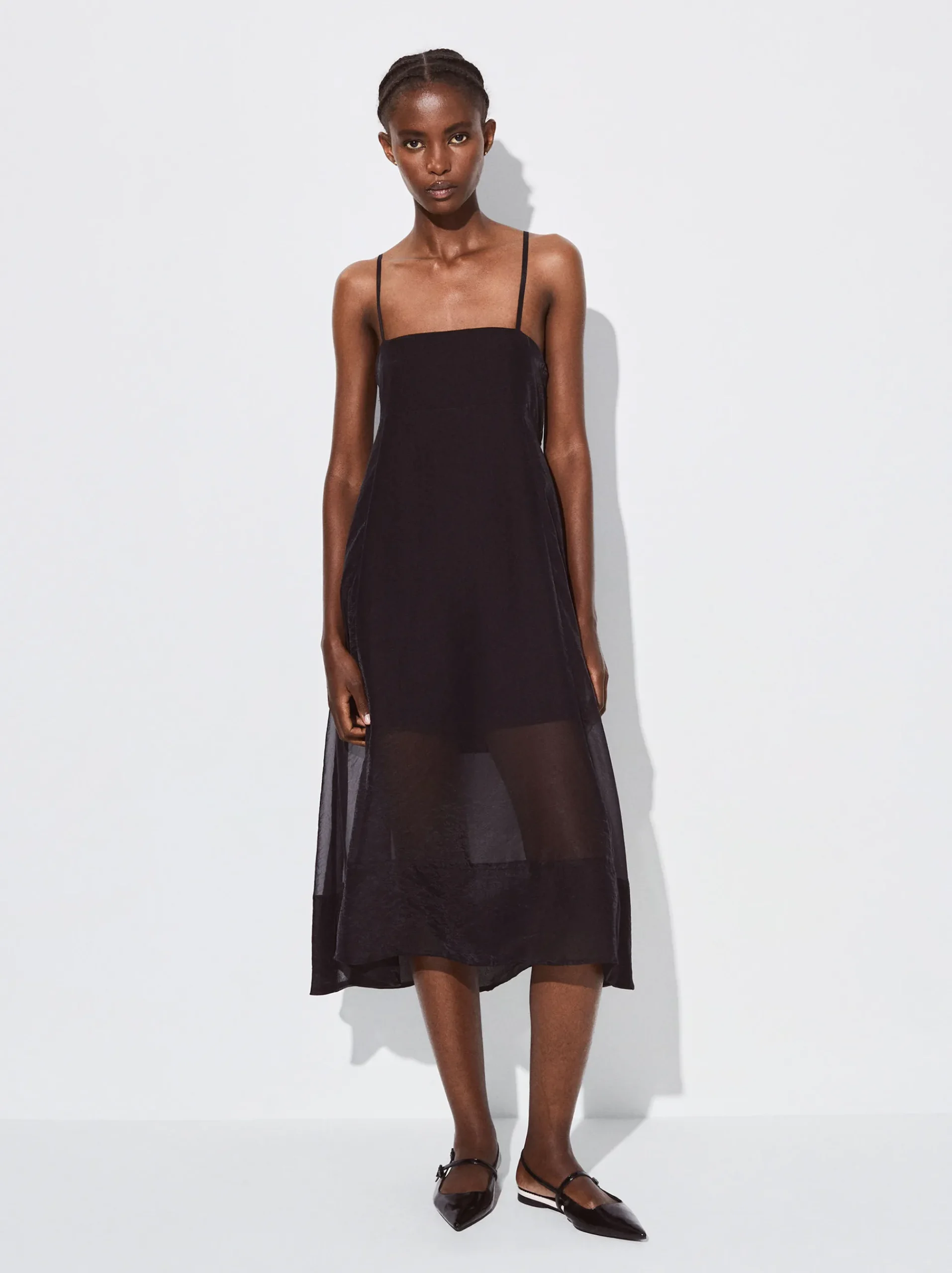 PARFOIS Blazer und Mäntel>Leichtes Trägerkleid Schwarz