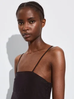 PARFOIS Blazer und Mäntel>Leichtes Tr&auml;gerkleid Schwarz