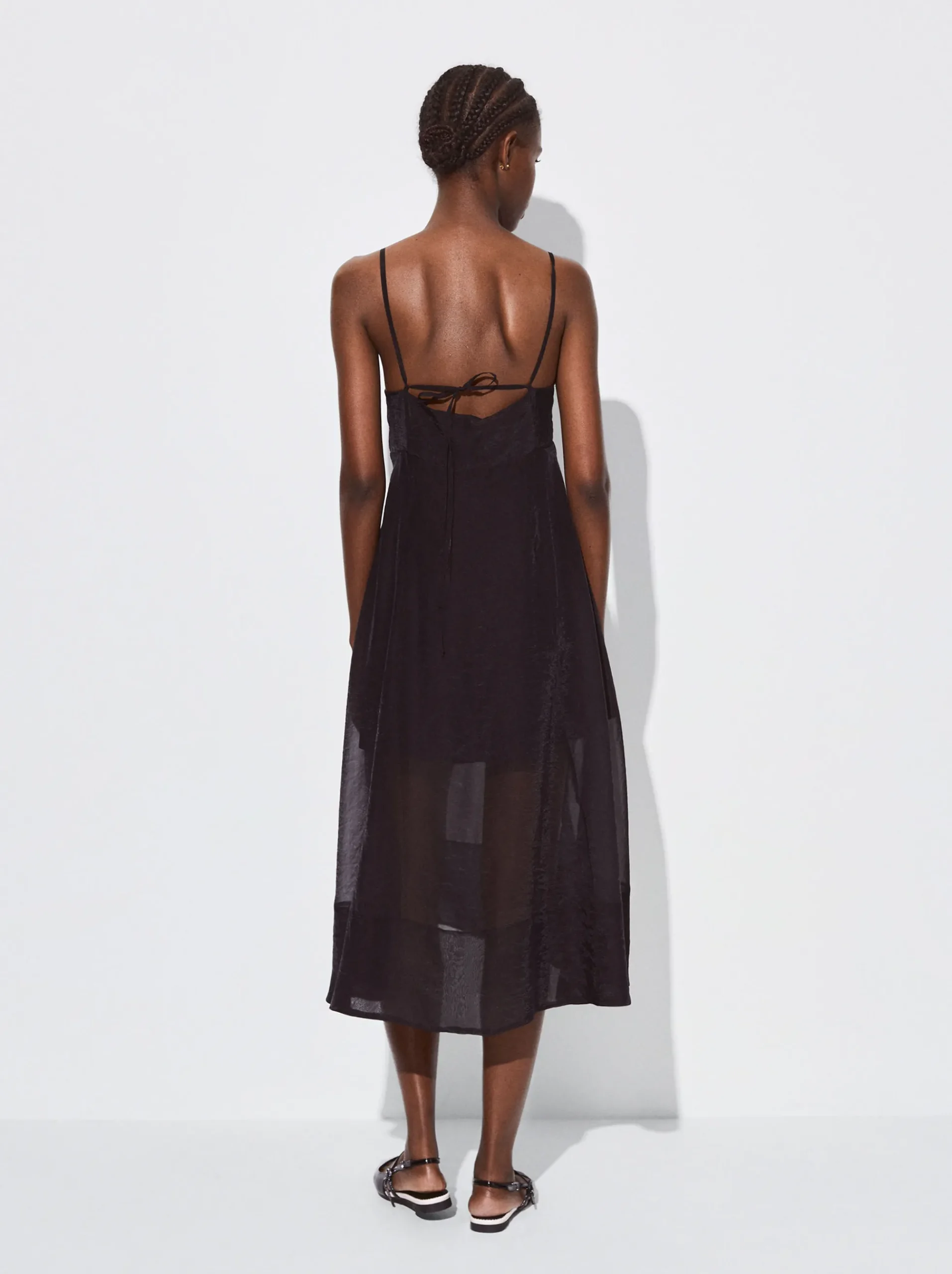 PARFOIS Blazer und Mäntel>Leichtes Trägerkleid Schwarz
