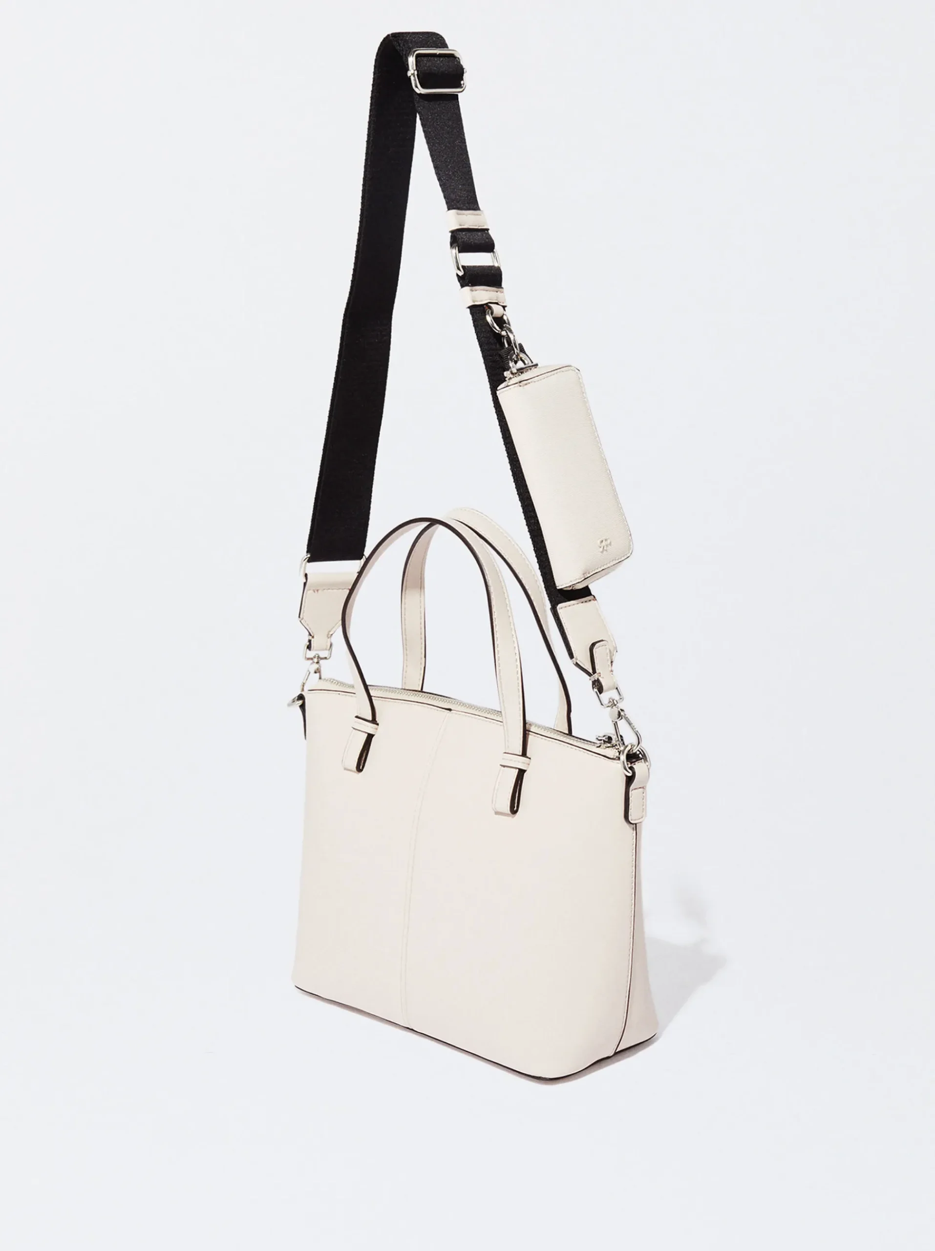PARFOIS Umhängetaschen>Mala Shopper Com Bolsa Removível Ekrü