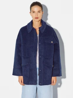 PARFOIS Umhängetaschen>Mantel Mit Pattentaschen Blau