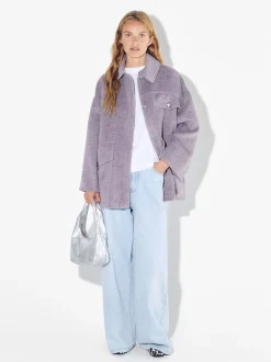 PARFOIS Umhängetaschen>Mantel Mit Pattentaschen Violett