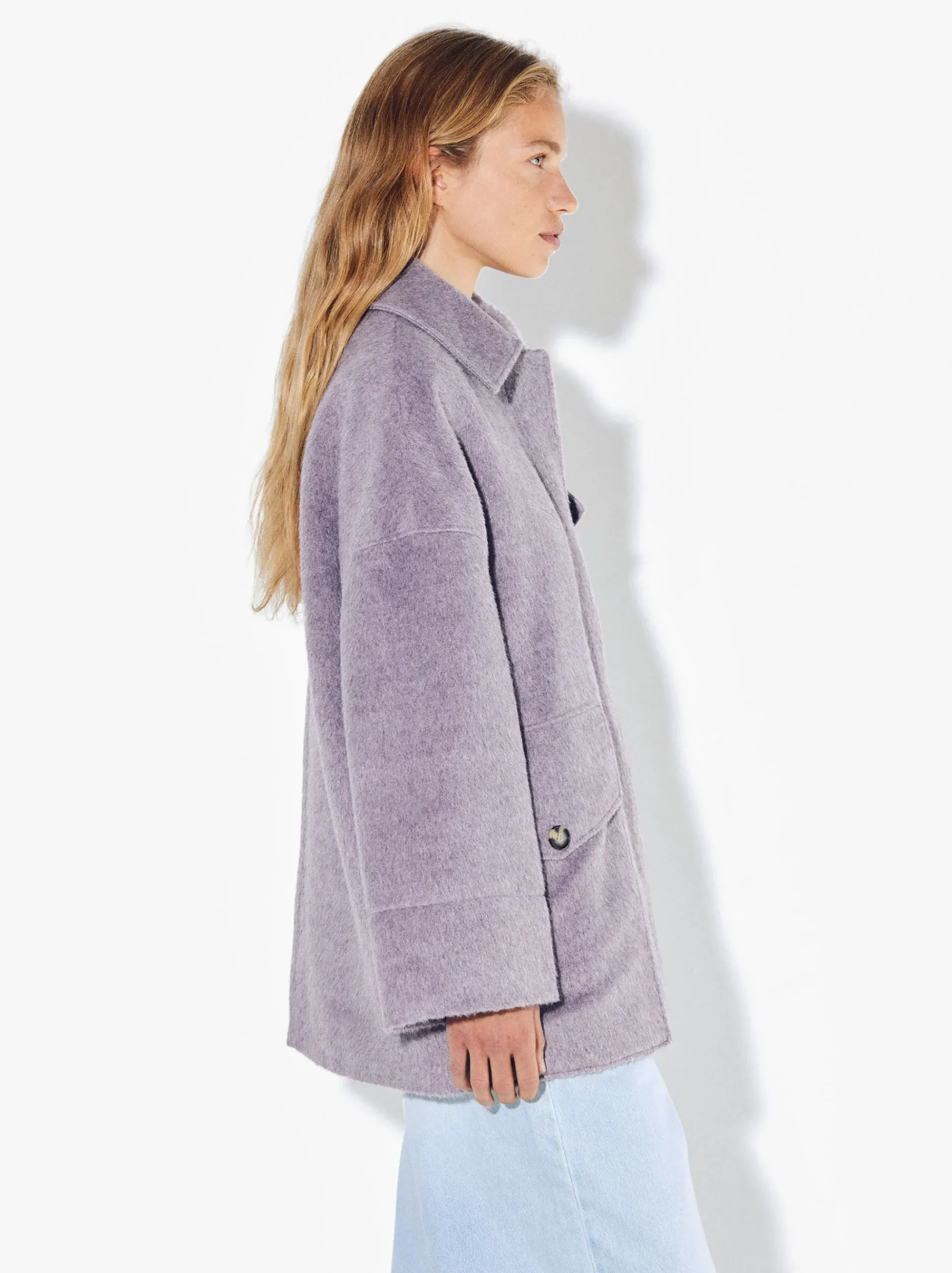 PARFOIS Umhängetaschen>Mantel Mit Pattentaschen Violett