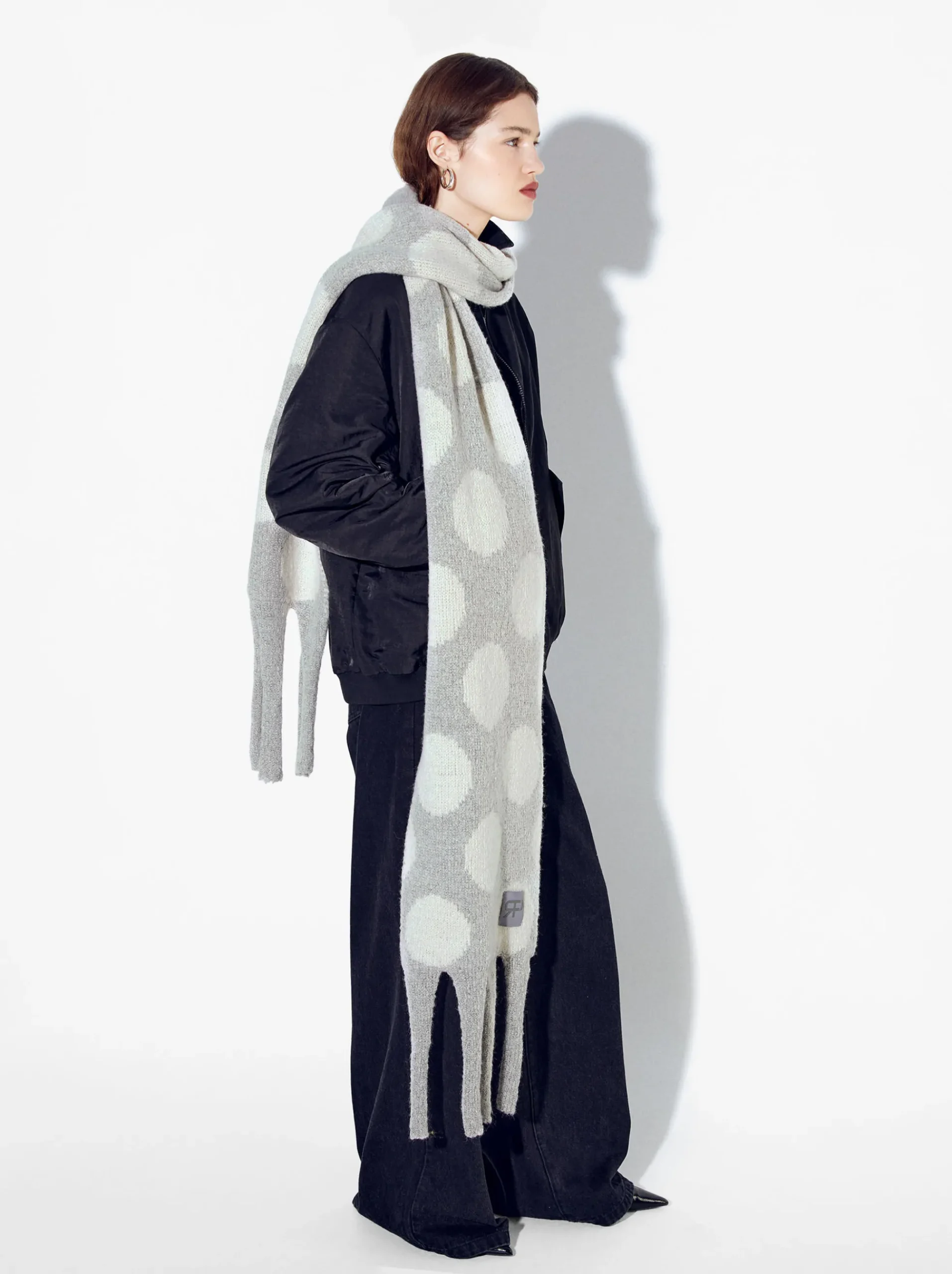 PARFOIS Mützen>Maxi-Jacquard-Schal Mit Fransen Ekrü