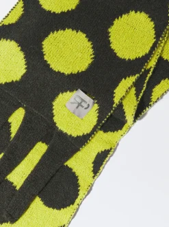 PARFOIS Schals|Schals>Maxi-Jacquard-Schal Mit Fransen Gelb