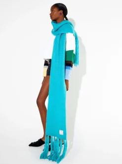 PARFOIS Party>Maxi-Schal Mit Fransen Blau