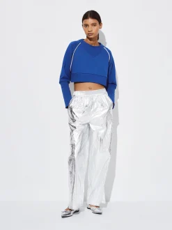 PARFOIS Kleider>Metallic Wide Leg-Hose