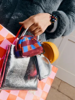 PARFOIS Trenchcoats|Blazer und Mäntel>Metallic-Geldbörse Silber