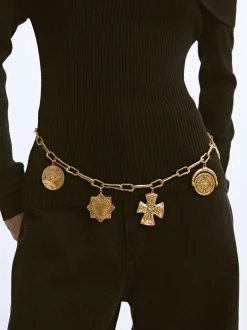 PARFOIS Haarreife>Metallic-Gürtel Mit Charms Golden