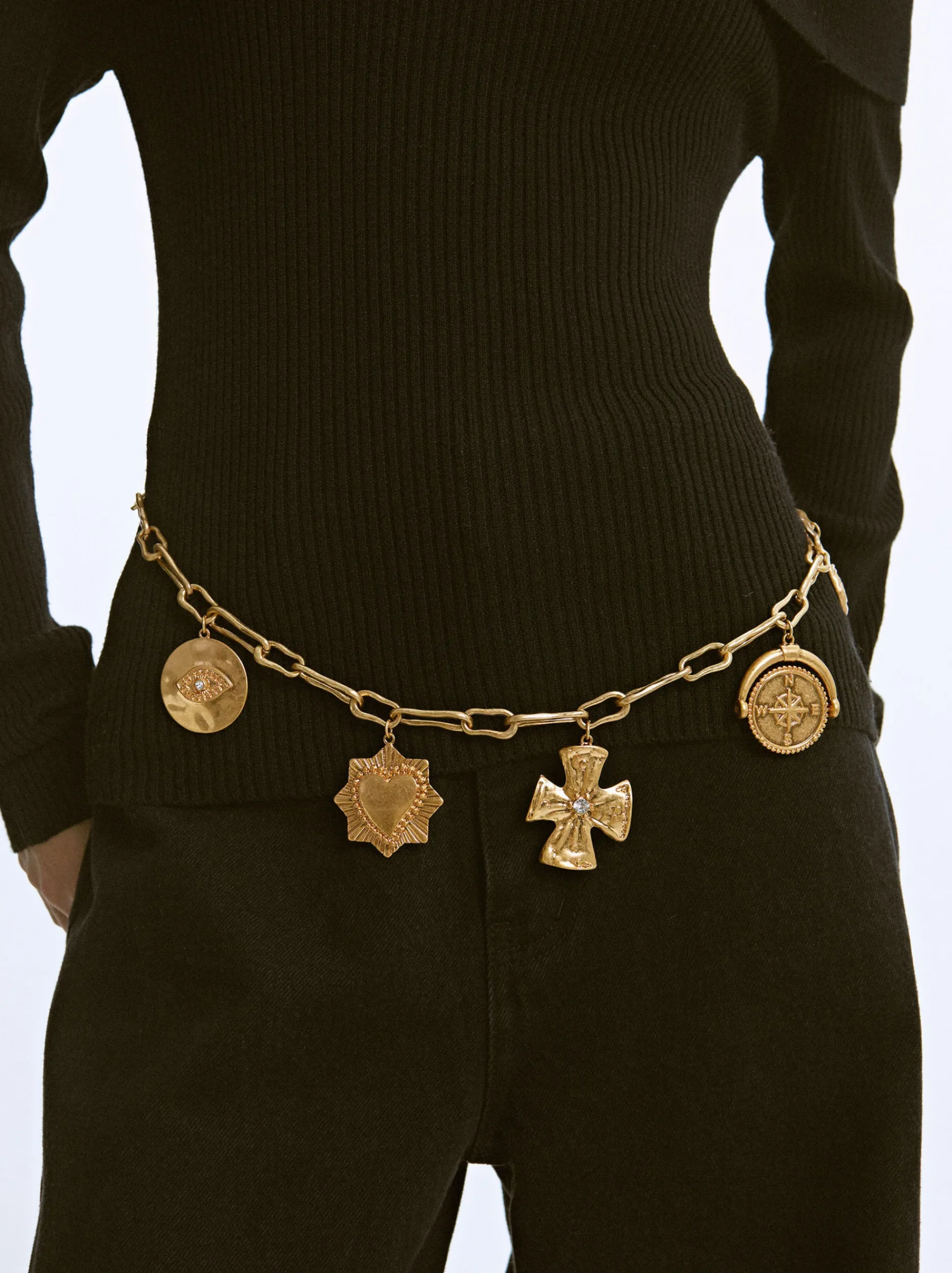 PARFOIS Haarreife>Metallic-Gürtel Mit Charms Golden