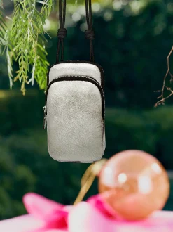 PARFOIS Kunststoff Sonnenbrille>Metallic-Handytasche Silber