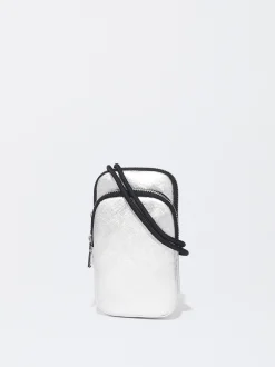 PARFOIS Kunststoff Sonnenbrille>Metallic-Handytasche Silber