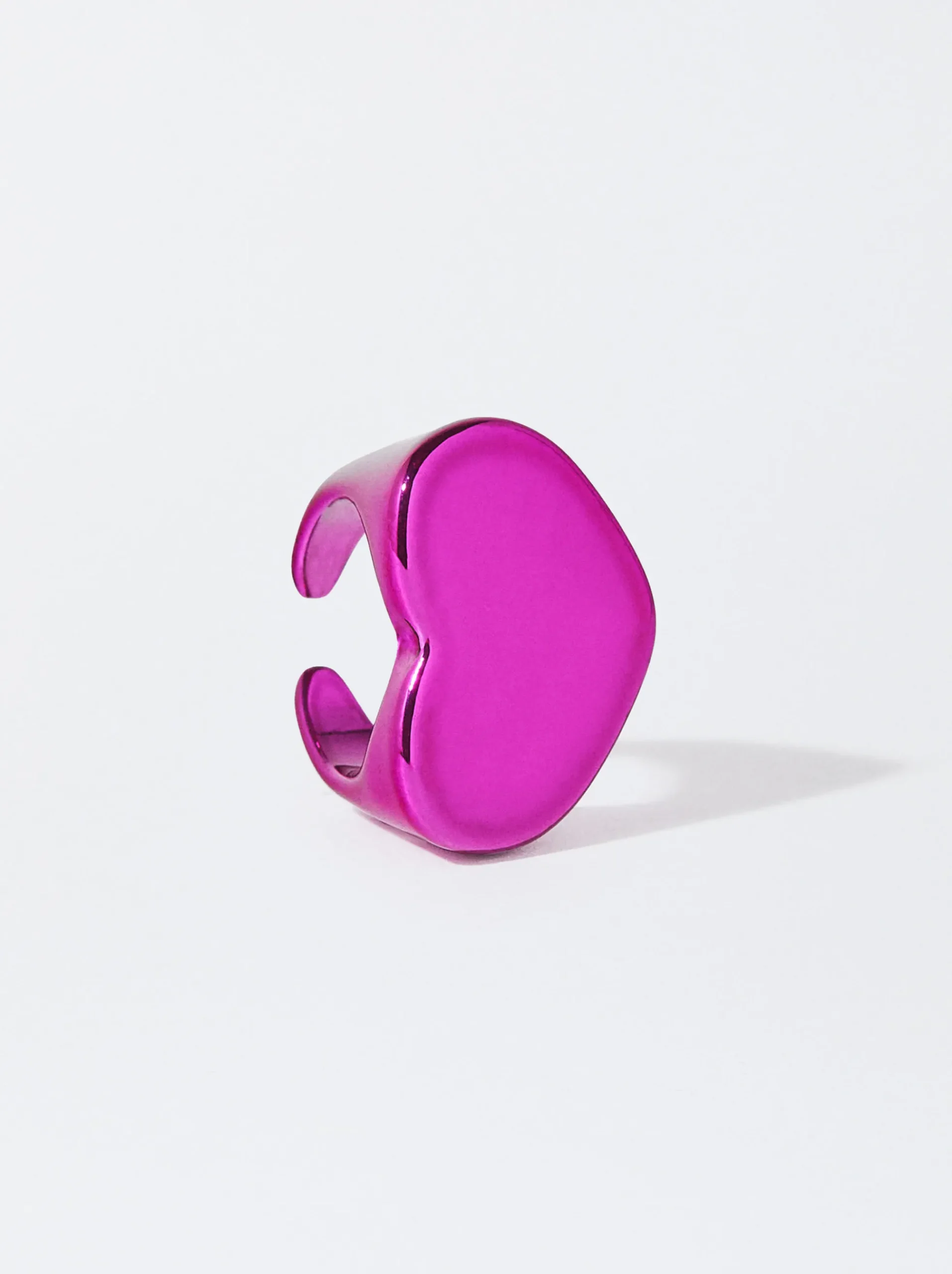 PARFOIS Basics|Sweatshirts>Metallischer Herzring Fuchsia