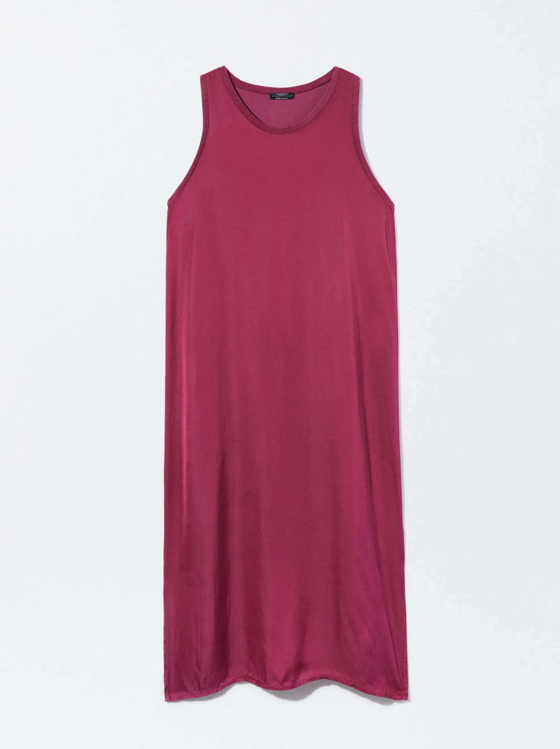PARFOIS Schultertaschen>Midikleid Mit Satineffekt Bordeaux