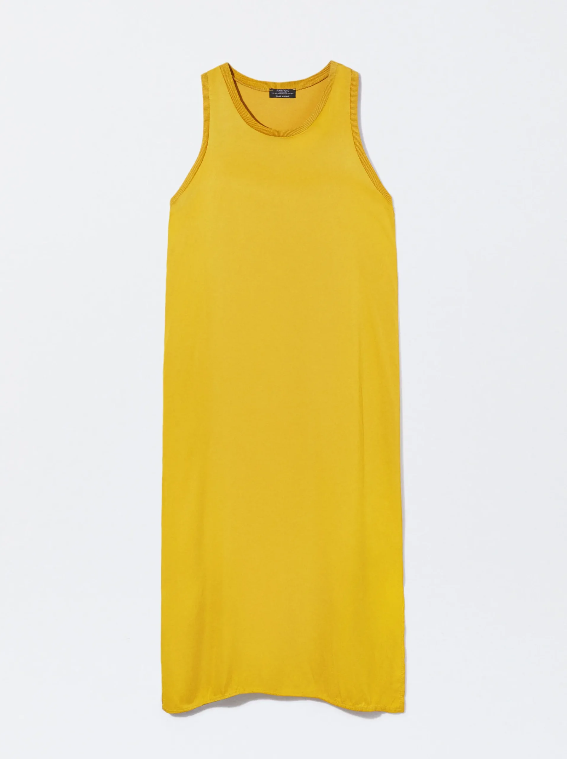 PARFOIS Schultertaschen>Midikleid Mit Satineffekt Gelb