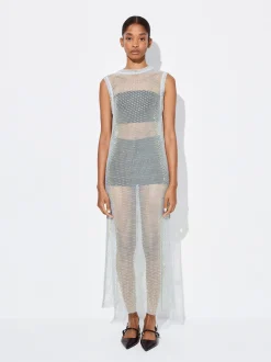 PARFOIS Schultertaschen>Midi-Strickkleid Grau