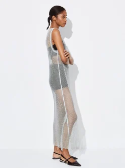 PARFOIS Schultertaschen>Midi-Strickkleid Grau