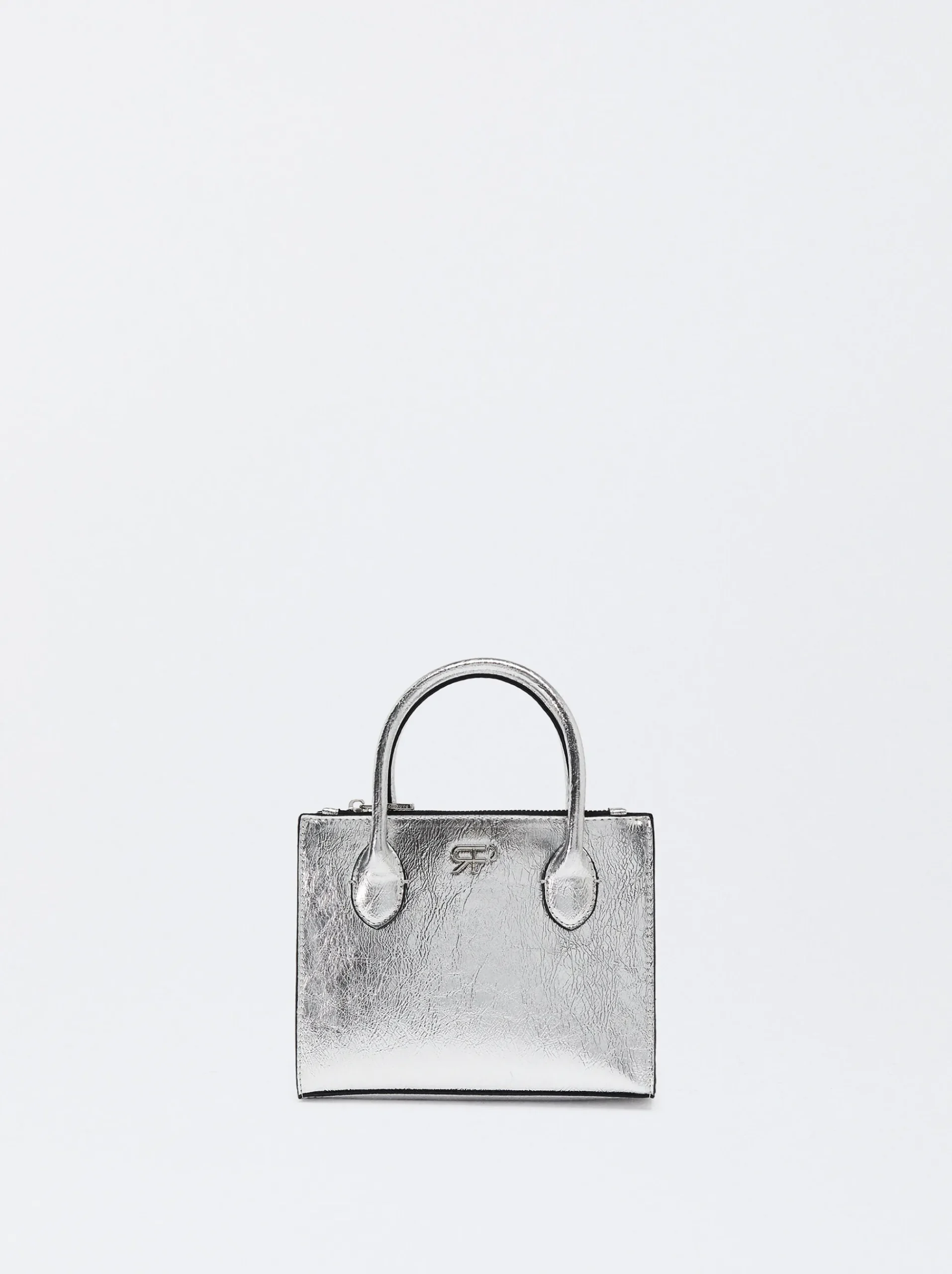 PARFOIS Printed>Mini-Tasche Silber