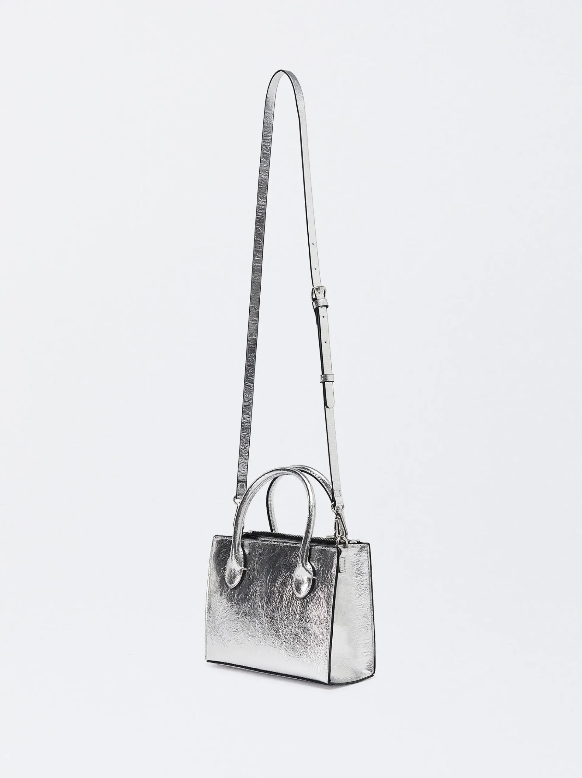 PARFOIS Printed>Mini-Tasche Silber