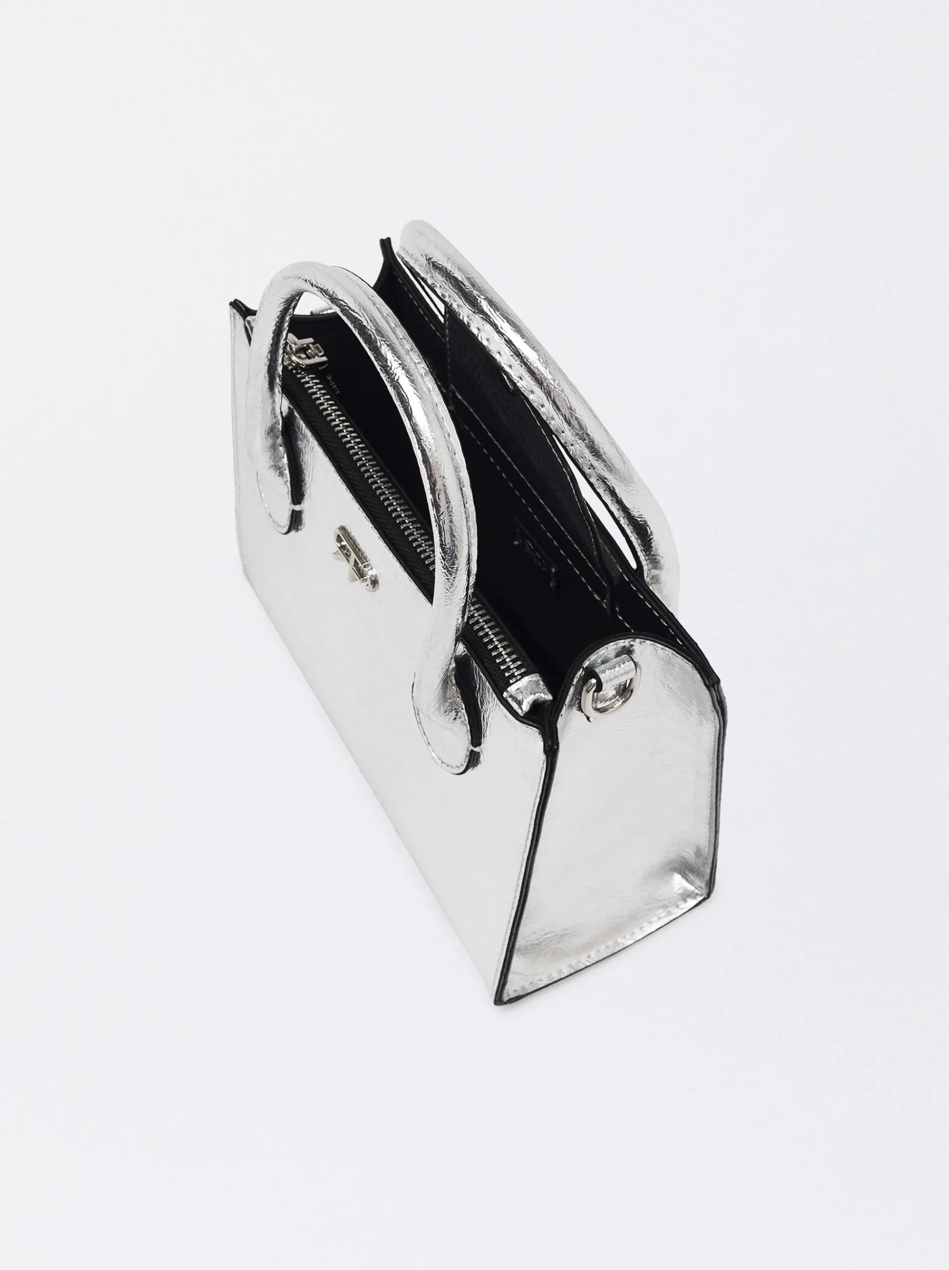 PARFOIS Printed>Mini-Tasche Silber