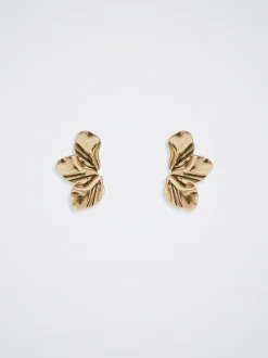 PARFOIS Lange Ohrringe>Mittelgro&szlig;e Ohrringe Mit Blume Golden