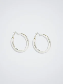PARFOIS Raffinierter Modeschmuck|Ringe>Mittelgro&szlig;e Verte Creolen Silber
