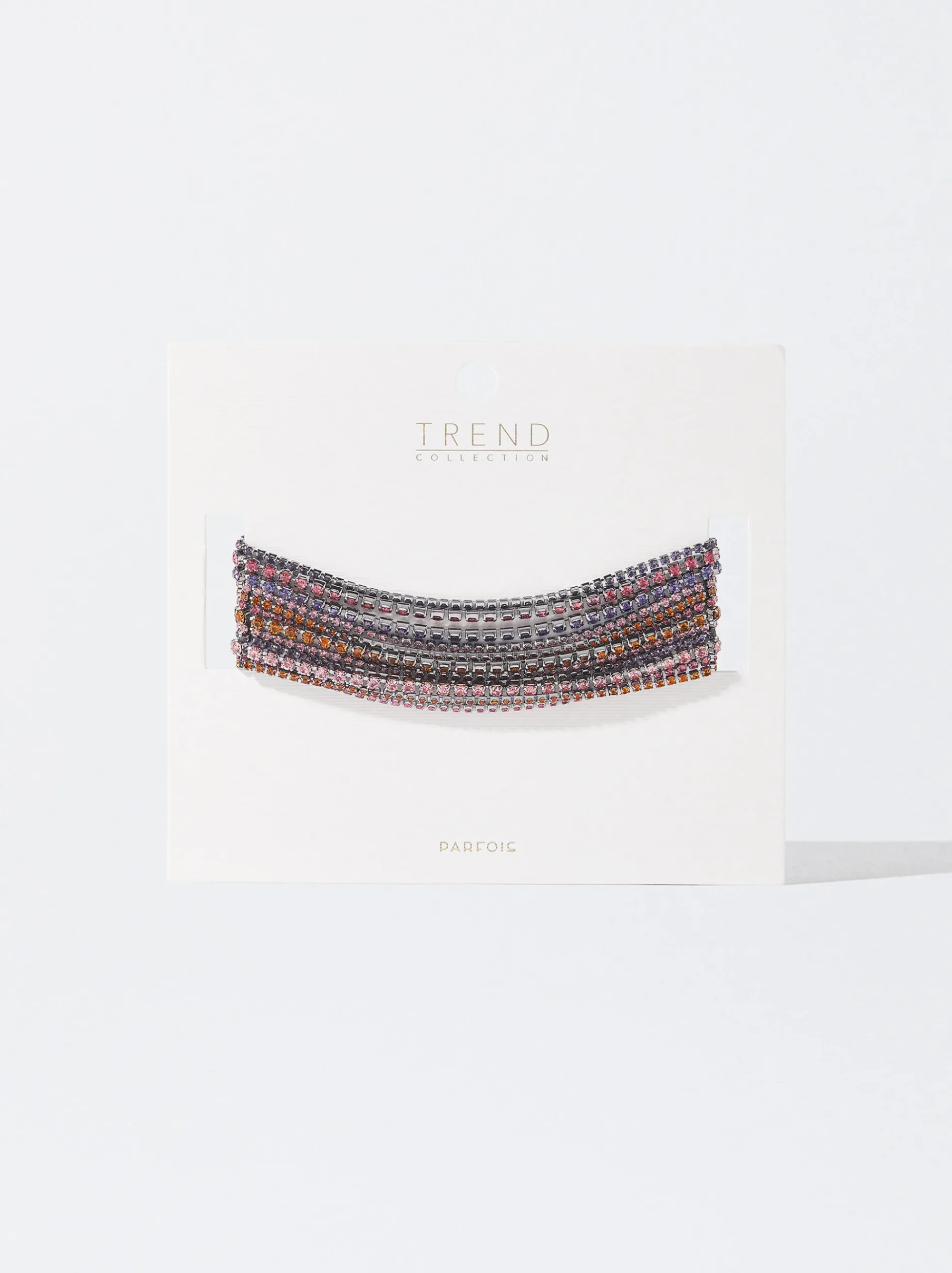 PARFOIS Set Ohrringen|Hoop-Ohrringe>Multicolor Kristall-Choker Mehrfarbig